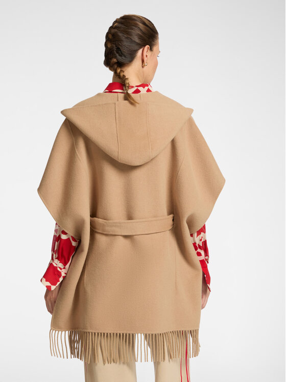 Elena Mirò Elena Mirò Płaszcz 8078E000159N012 Écru A-Line Fit