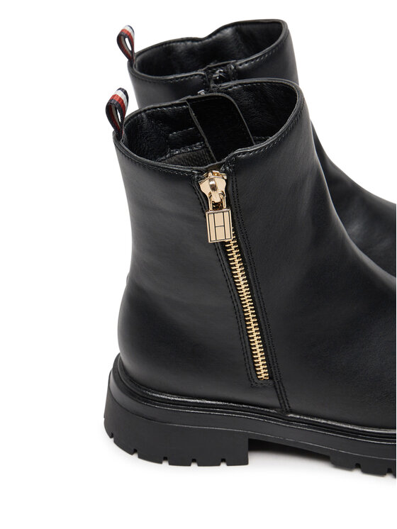 Tommy Hilfiger Tommy Hilfiger Botine Chelsea Boot T3A5-33566-1351 S Negru