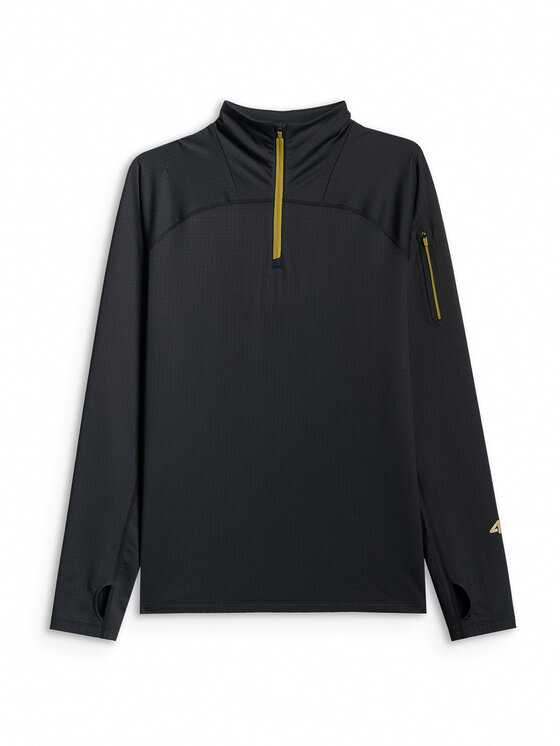 4F 4F Bluza TREKKING Czarny Regular Fit