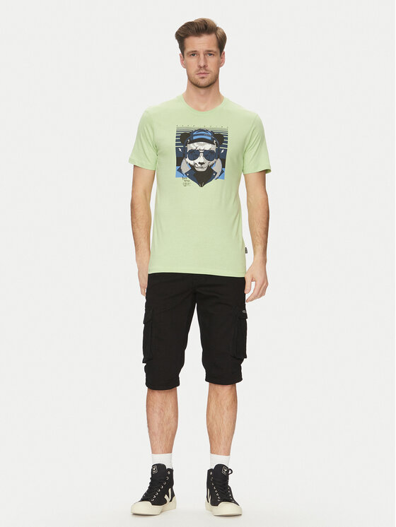 Blend Blend T-Shirt 20717766 Zielony Regular Fit
