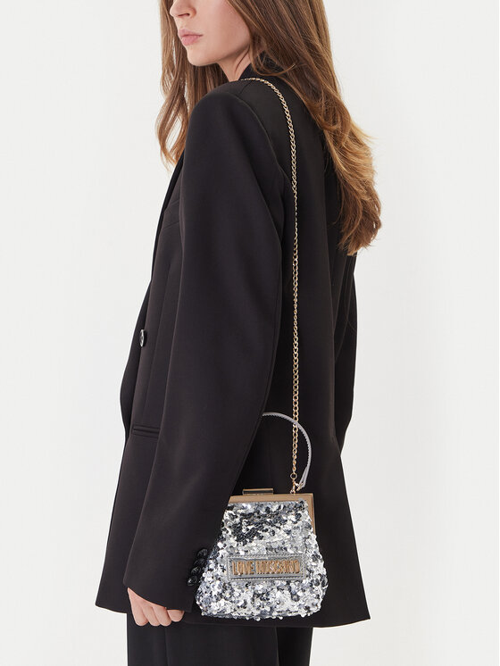 LOVE MOSCHINO LOVE MOSCHINO Handtasche JC4146PP0NKK190A Silberfarben