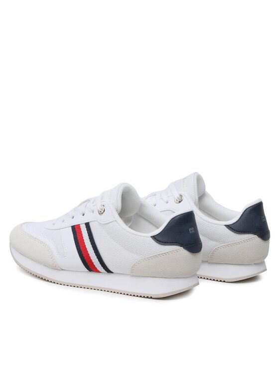 Tommy Hilfiger Tommy Hilfiger Tenisice Essential Stripes Runner FW0FW07382 Bijela