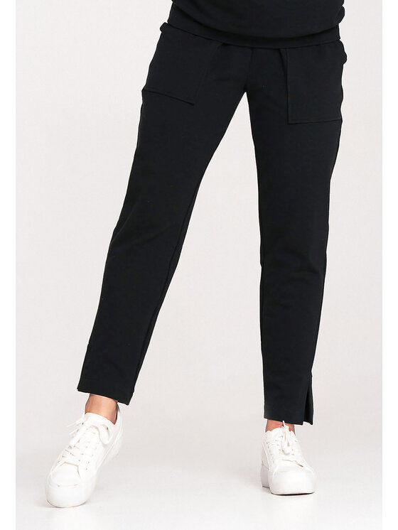 FIGL FIGL Spodnie dresowe M1035 Czarny Regular Fit