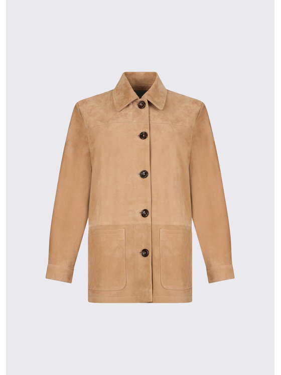 Liu Jo Liu Jo Kurtka skórzana CA6153P0382P9574 Beżowy Loose Fit