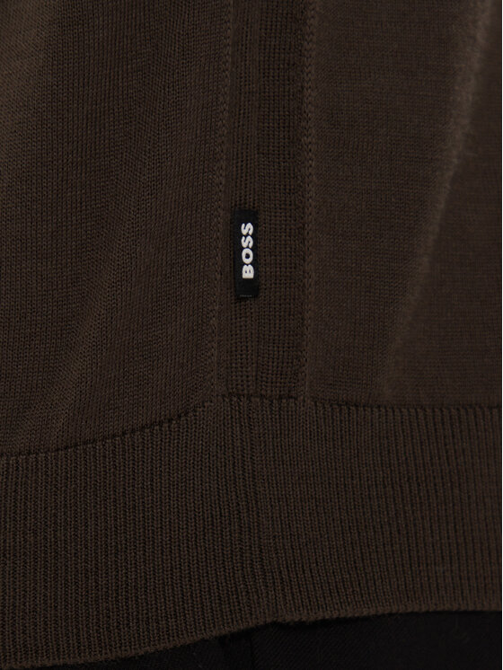BOSS BOSS Krekls ar augstu apkakli Musso-P 50468262 Zaļš Slim Fit