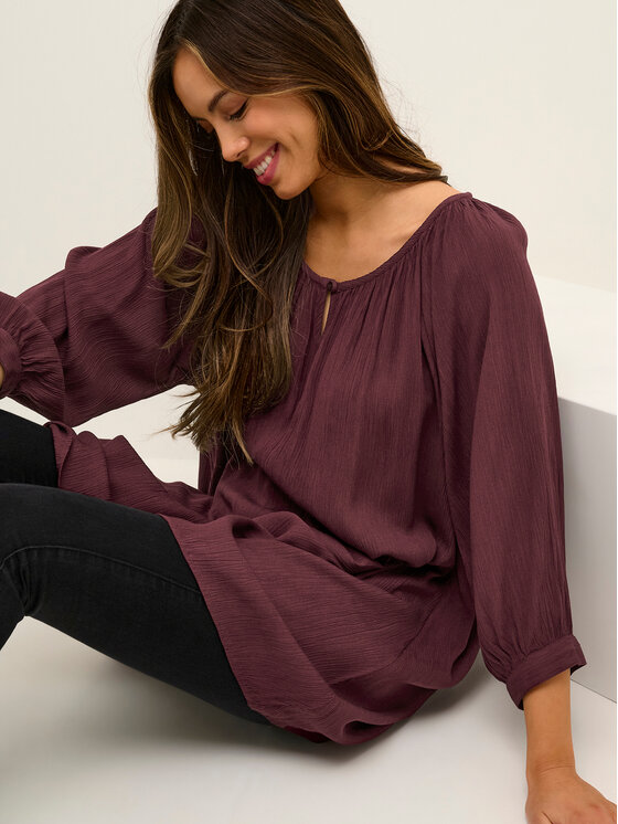 Kaffe Kaffe Tunika Amber 501030 Fialová Relaxed Fit