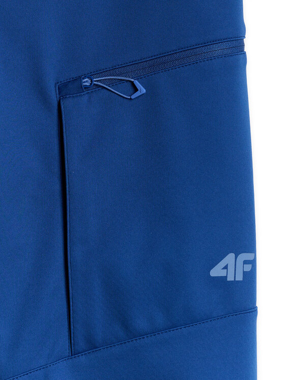 4F 4F Spodnie outdoor TREKKING Granatowy Regular Fit