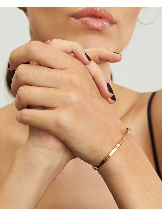 Rosefield Rosefield Bransoletka Twisted Bangle Gold Złoty