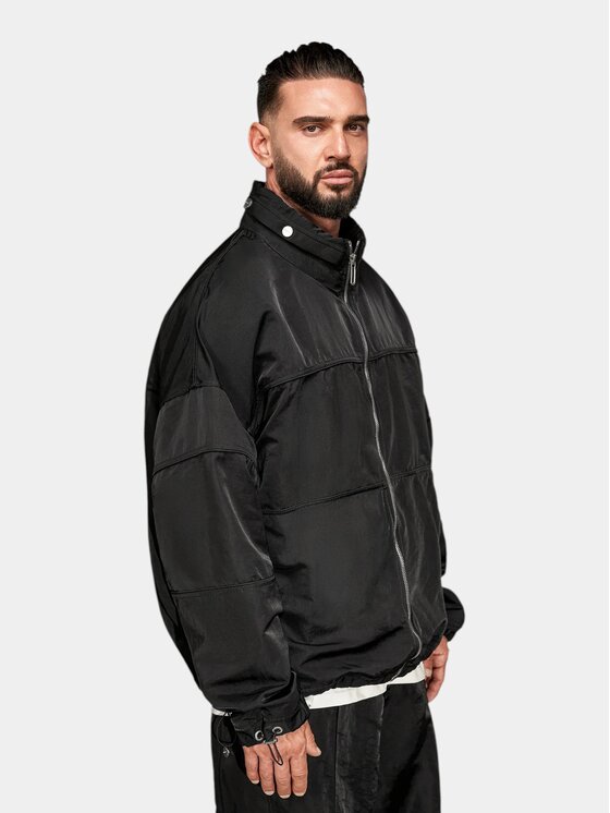 MADE BY SOCIETY MADE BY SOCIETY Kurtka anorak STRUCTURE - H17743 Czarny Basic Fit