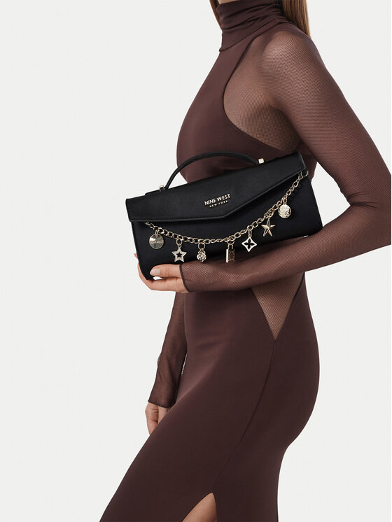 Nine West Nine West Дамска чанта CEO-NOBLE SOCIETY-LA374-4794 Черен