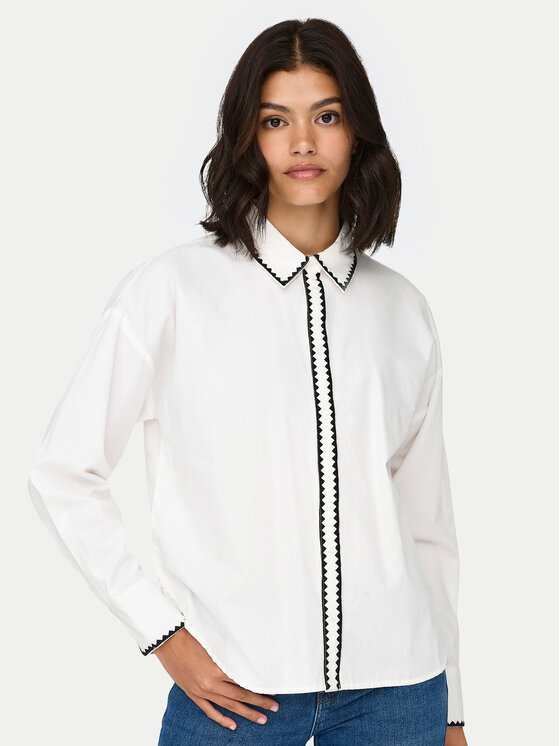 JDY JDY Πουκάμισο Lorenzo 15330351 Λευκό Regular Fit