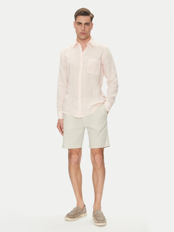 BOSS BOSS Ing 50537381 Rózsaszín Regular Fit
