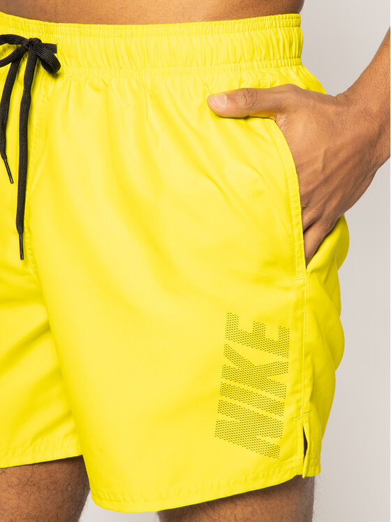Nike Nike Pantaloni scurți pentru înot Logo Solid NESS9504 Galben Regular Fit
