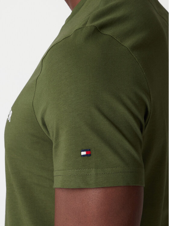 Tommy Hilfiger Tommy Hilfiger T-Shirt Logo MW0MW11797 Πράσινο Regular Fit