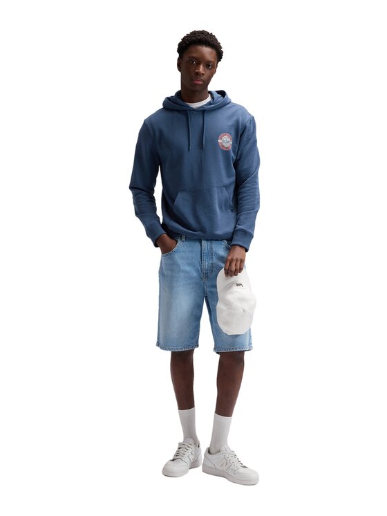 Lee Lee Szorty jeansowe Asher Short Niebieski Relaxed Fit