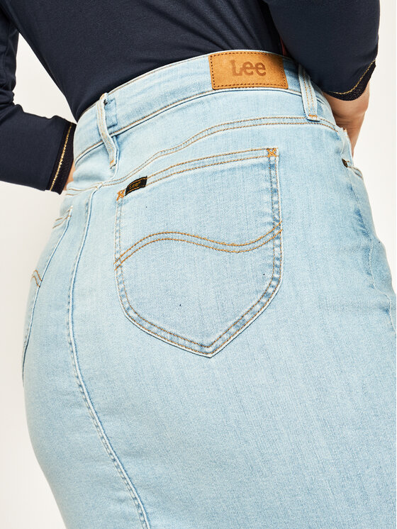 Lee Lee Gonna di jeans Pencil L38GMFOC 112108182 Blu Slim Fit