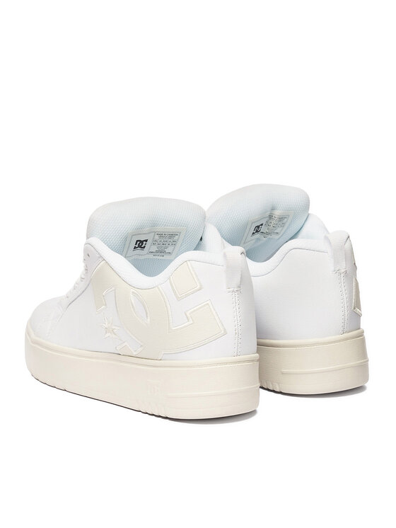 DC Shoes DC Shoes Sneakers EO-COURT GRAFFIK PLATFORM DC02422102 Alb