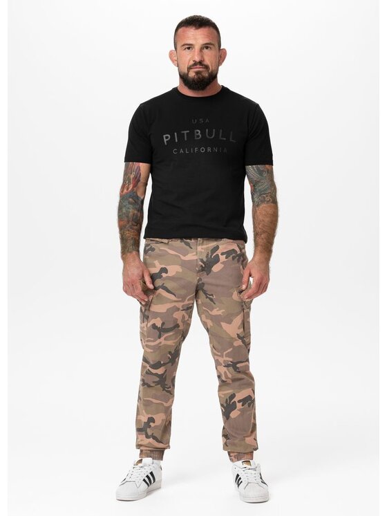 PITBULL PITBULL Spodnie dresowe Spodnie Jogger bojówki męskie SCOTT XS Kolorowy Regular Fit