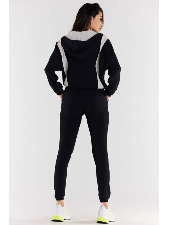 Awama Awama Bluza A495 Czarny Basic Fit