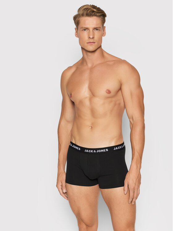 Jack&Jones Jack&Jones Комплект 5 чифта боксери Chuey 12142342 Черен