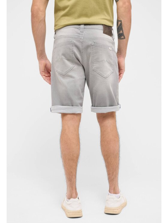 Mustang Mustang Pantaloncini di jeans Style Chicago Grigio Slim Fit