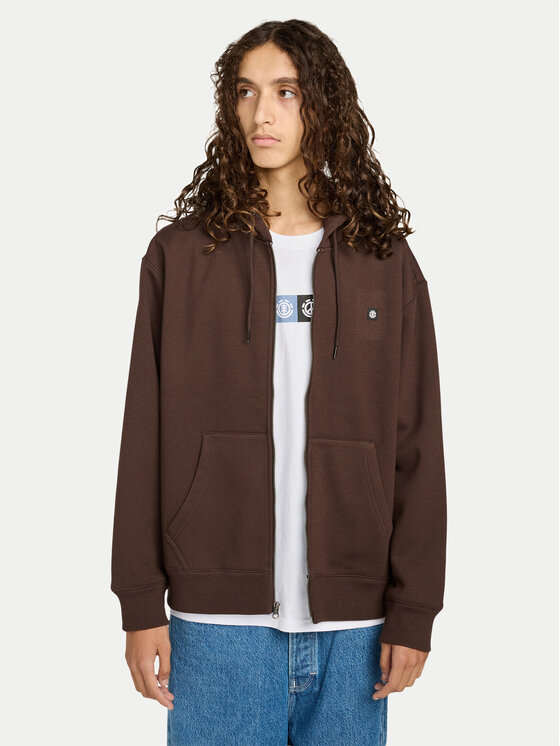 Element Element Majica dugih rukava Icon Rain ELYFT00204 Smeđa Relaxed Fit