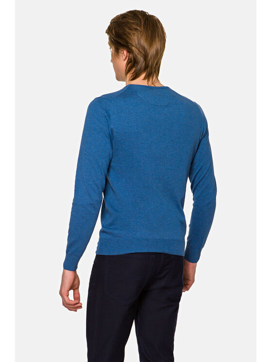 Lancerto Lancerto Sweter Robin Niebieski Regular Fit