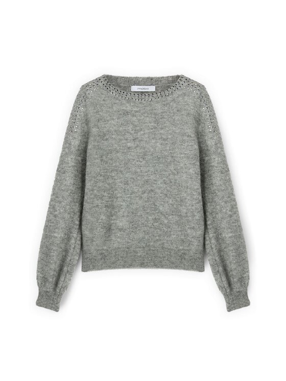 Motivi Motivi Maglione M018W003691N013 Grigio Regular Fit