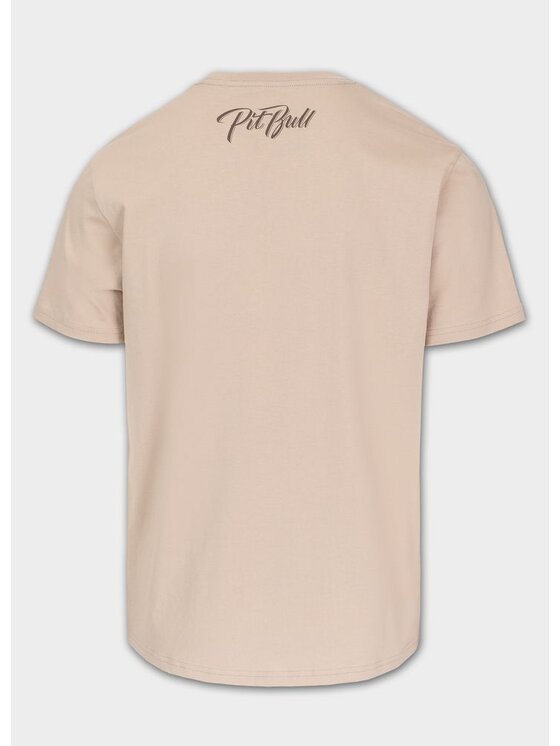 PITBULL PITBULL T-Shirt Koszulka męska EL JEFFE 3XL Beżowy Regular Fit