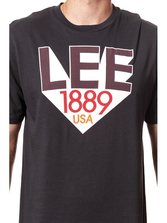 Lee Lee T-shirt RETRO LEE T Nero Regular Fit