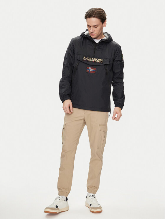 Napapijri Napapijri Anoraka virsjaka Rainforest Wb Pkt V2 NP0A4HX6 Melns Regular Fit