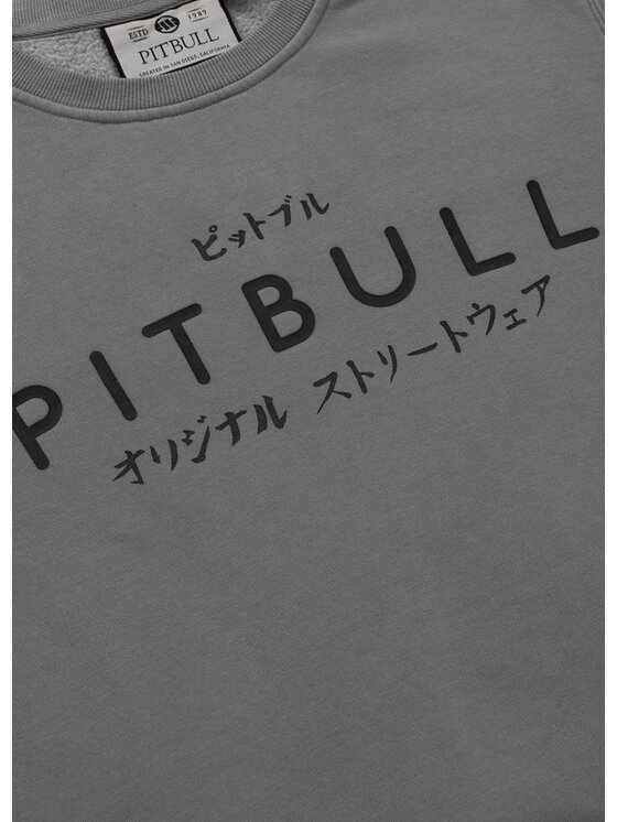 PITBULL PITBULL Bluza Washed MT FUJI Szary Regular Fit