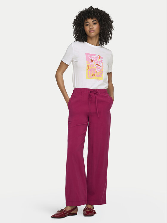 ONLY ONLY Тишърт Kita 15367568 Бял Regular Fit