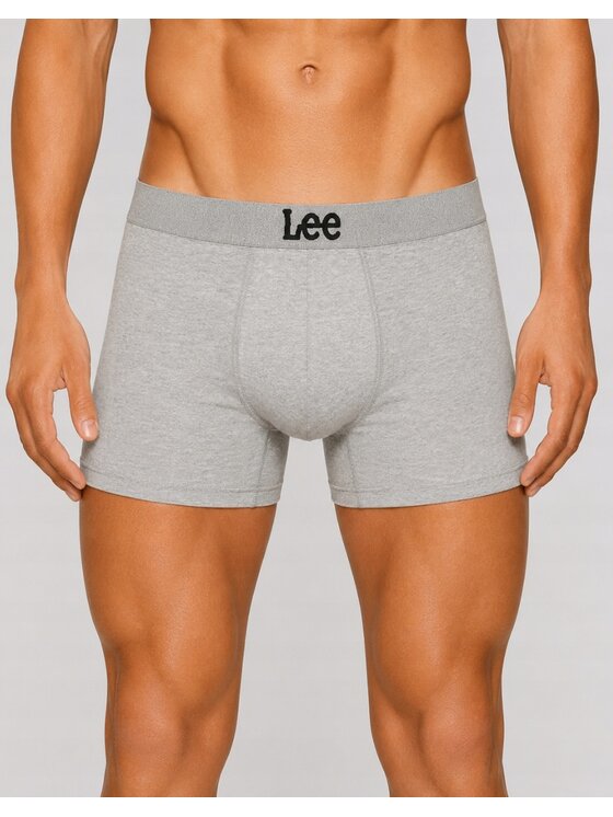 Lee Lee Bokserki Gannon 3 Pack Cotton Elastane Trunks Czarny