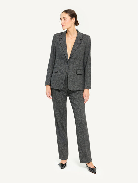 KMX KMX Marynarka 108270007 Czarny Fitted Fit