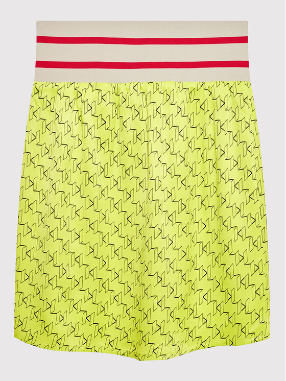 Karl Lagerfeld Kids Karl Lagerfeld Kids Spódnica Z13084 S Zielony Regular Fit