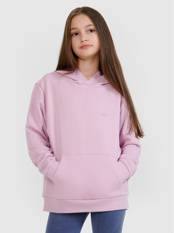 4F 4F Bluza BASIC+ Różowy Regular Fit
