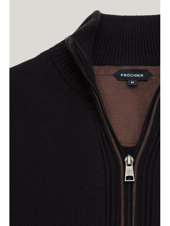 Próchnik Próchnik Kardigan PM15 SW073225000023 Czarny Regular Fit