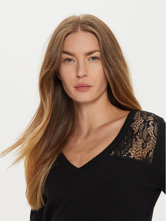 Morgan Morgan Pulover 242-MCOURSE Negru Regular Fit