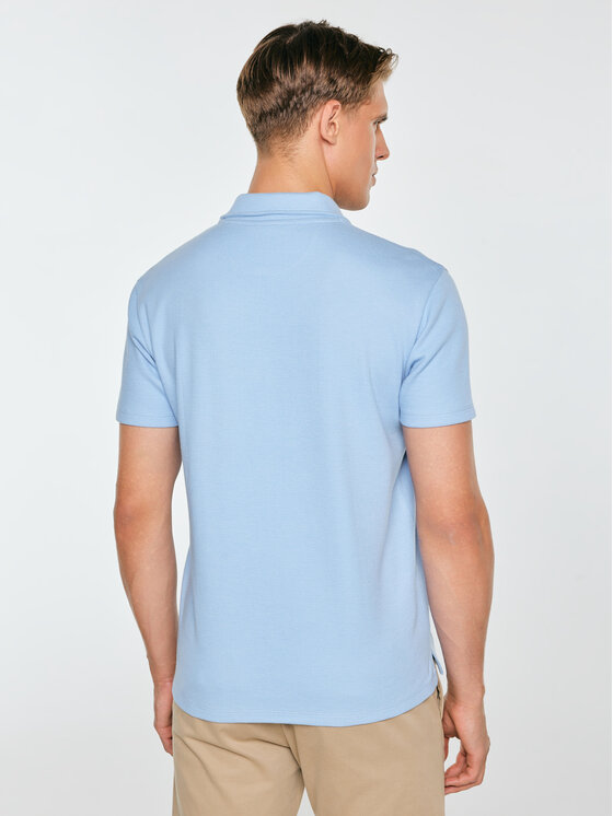 BIG STAR BIG STAR Polo NISSER Niebieski Basic Fit