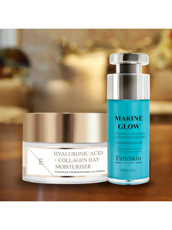 Erthskin London Erthskin London Witamina C + Koncentrat Kolagenowy Serum +Kolagenowy Krem na Dzień Serum