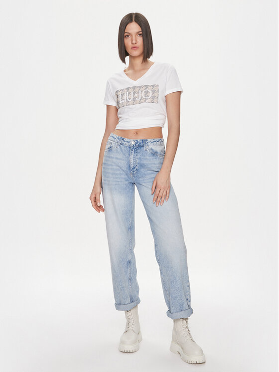 Liu Jo Liu Jo T-Shirt MF3338 JS923 Biały Regular Fit
