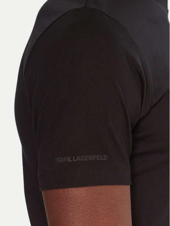 KARL LAGERFELD KARL LAGERFELD T-shirt 755047 554225 Crna Regular Fit