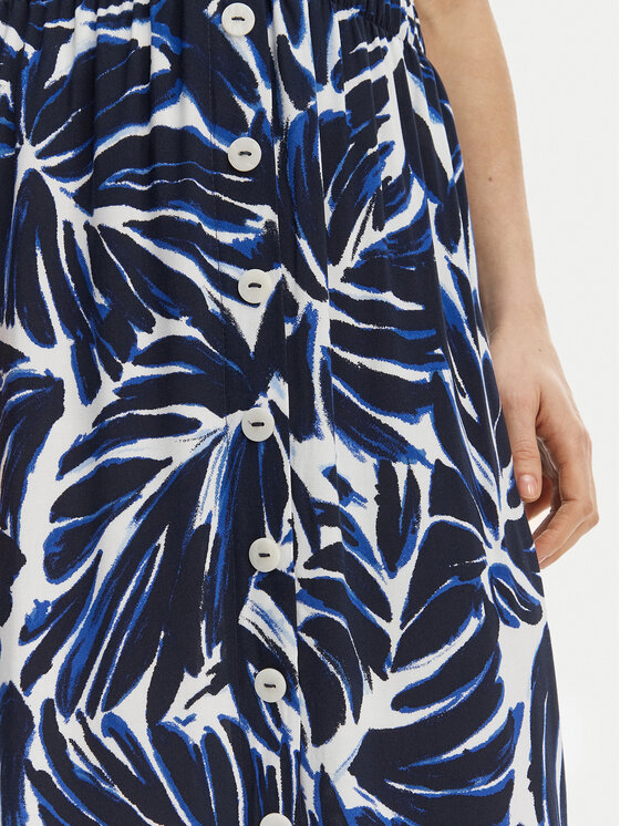 ONLY ONLY Midi sukně Nova 15222223 Tmavomodrá Regular Fit