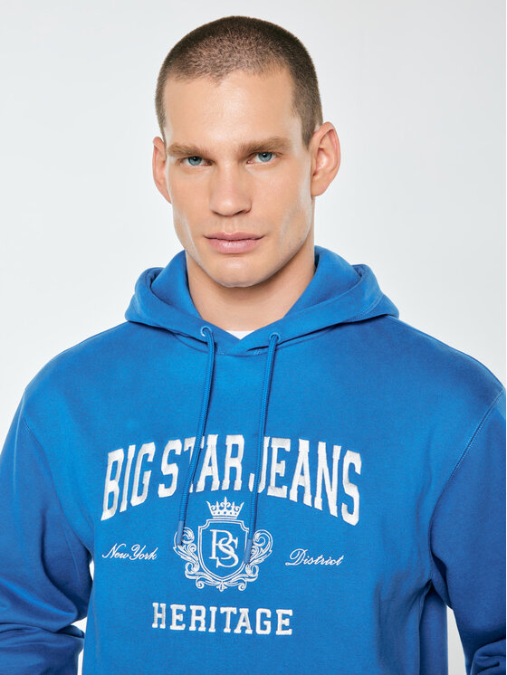 BIG STAR BIG STAR Bluza NOEL Niebieski Comfort Fit