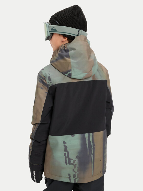 Quiksilver Quiksilver Geacă pentru snowboard Side Hit Block EQBTJ03218 Kaki Regular Fit