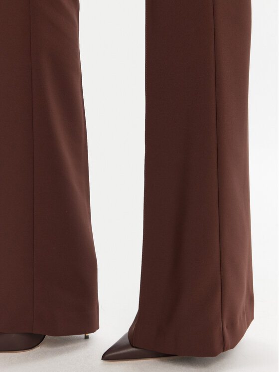Elisabetta Franchi Elisabetta Franchi Hlače iz tkanine PA-122-56E2-V290 Rjava Regular Fit