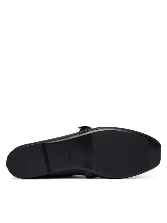 Calvin Klein Calvin Klein Baleriny Squared Ballerina Mj Lth Mg Hdw HW0HW03430 Czarny