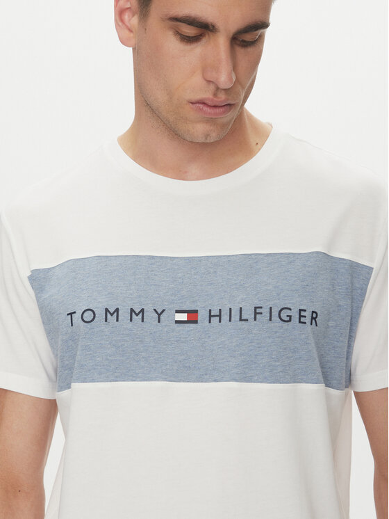 Tommy Hilfiger Tommy Hilfiger T-Shirt UM0UM03418 Bílá Regular Fit