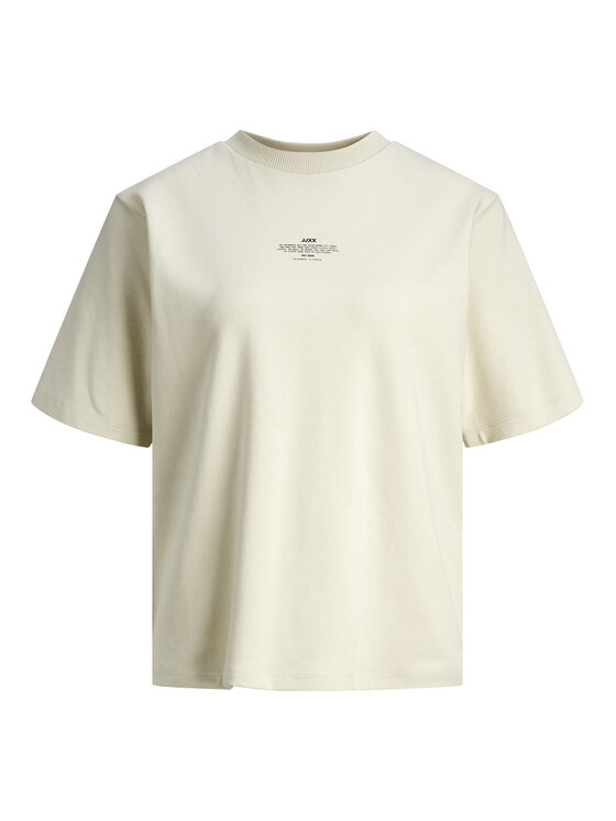 JJXX JJXX Majica 12241203 Écru Loose Fit